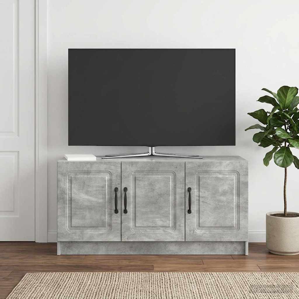 Televizoriaus spintelė Betono pilka 99 x 34,5 x 47 cm