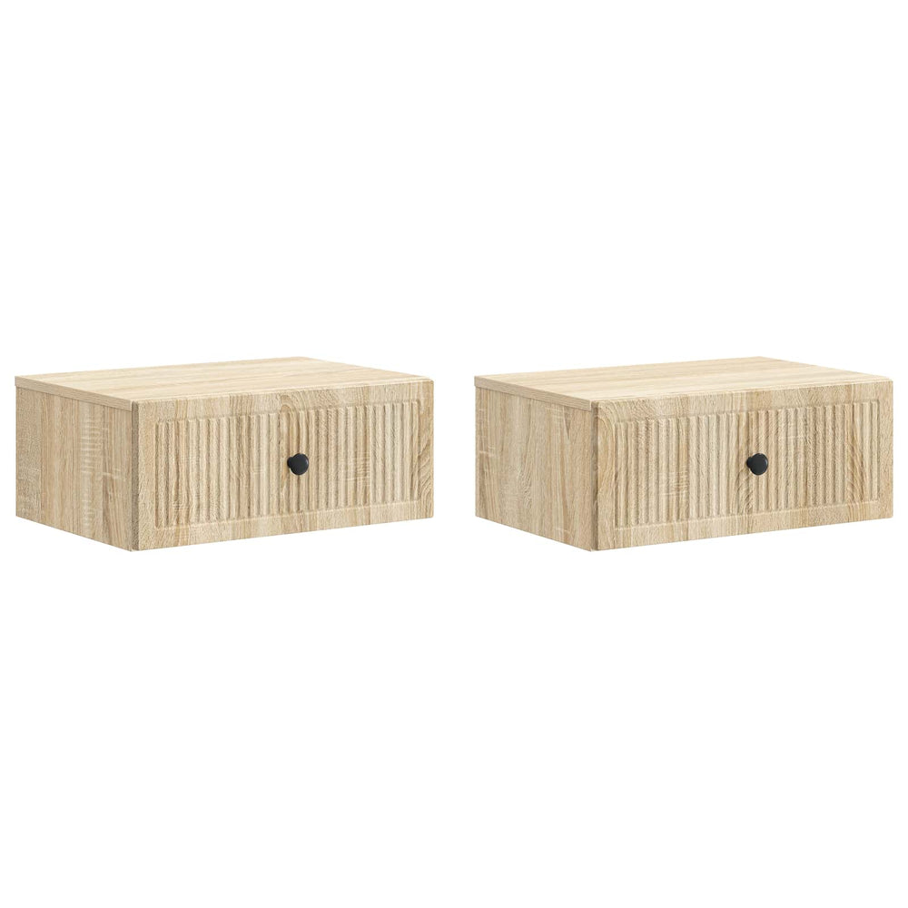 Šalia lovos spintelė 2 pcs Sonoma ąžuolas 49 x 34,5 x 20 cm