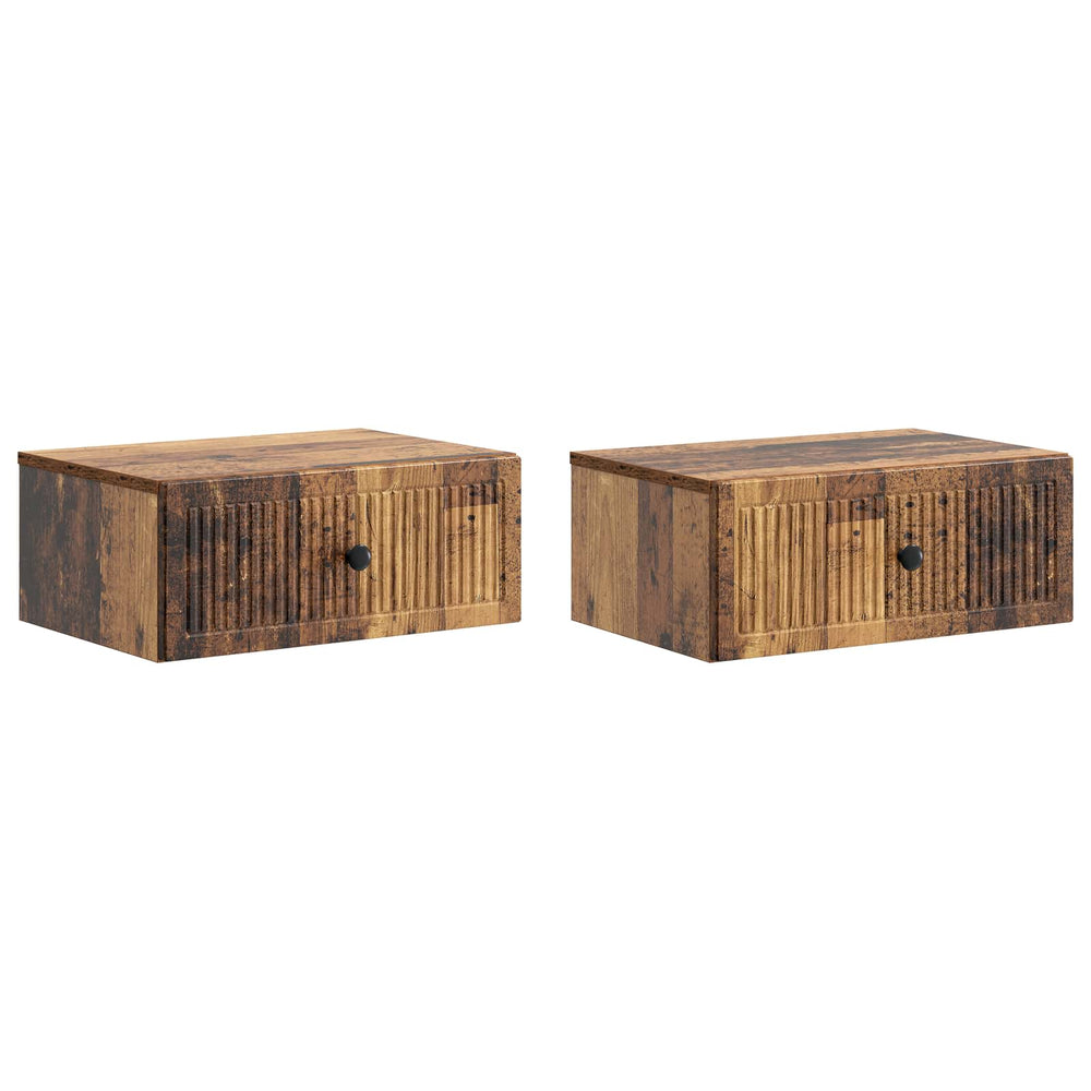 Šalia lovos spintelė 2 pcs Sendintos medienos 49 x 34,5 x 20 cm