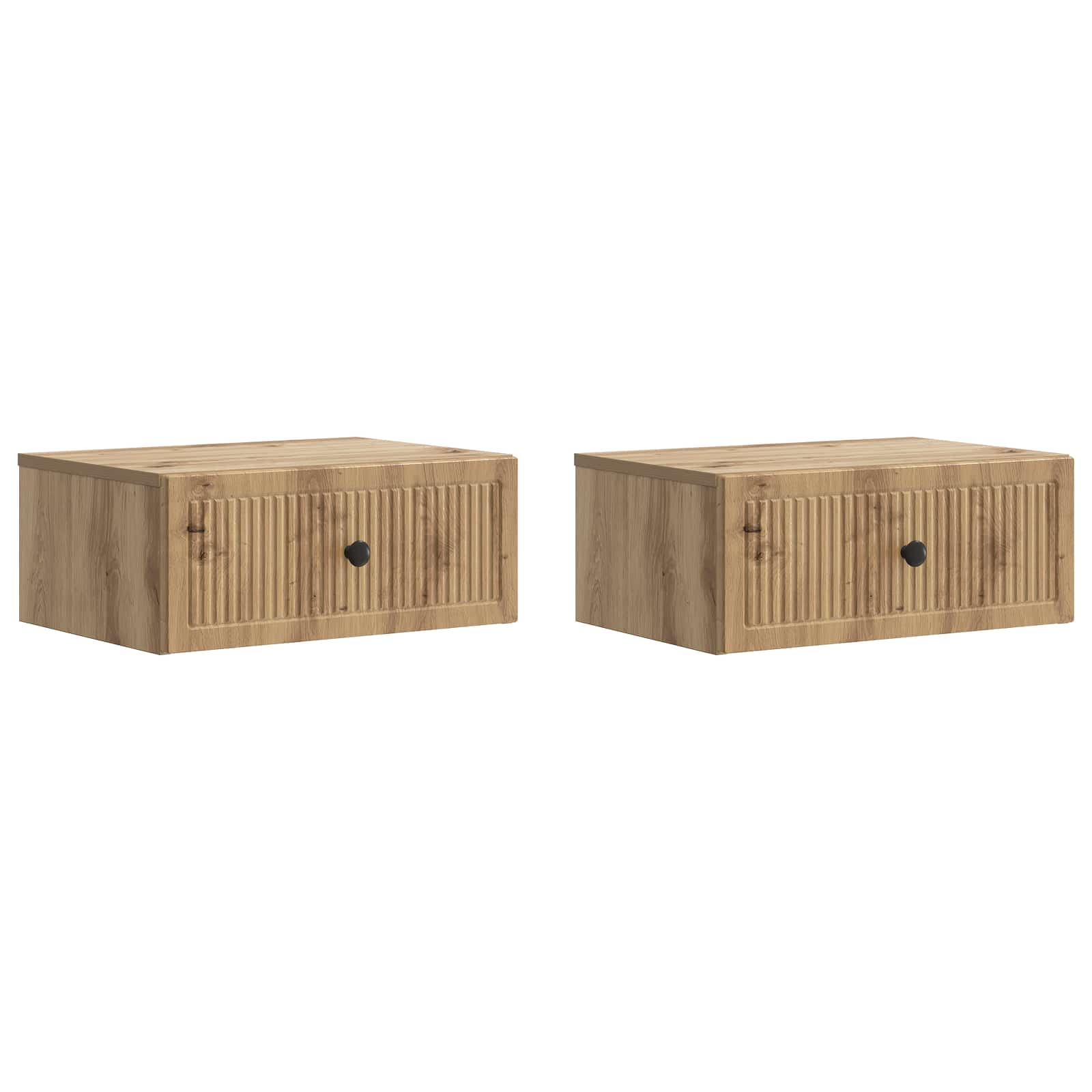 Šalia lovos spintelė 2 pcs Artisano ąžuolo 49 x 34,5 x 20 cm