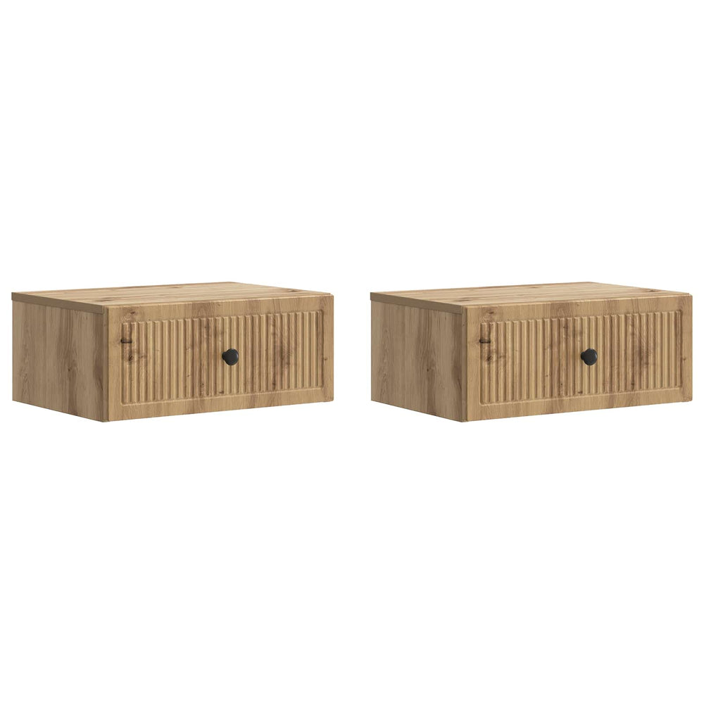Šalia lovos spintelė 2 pcs Artisano ąžuolo 49 x 34,5 x 20 cm