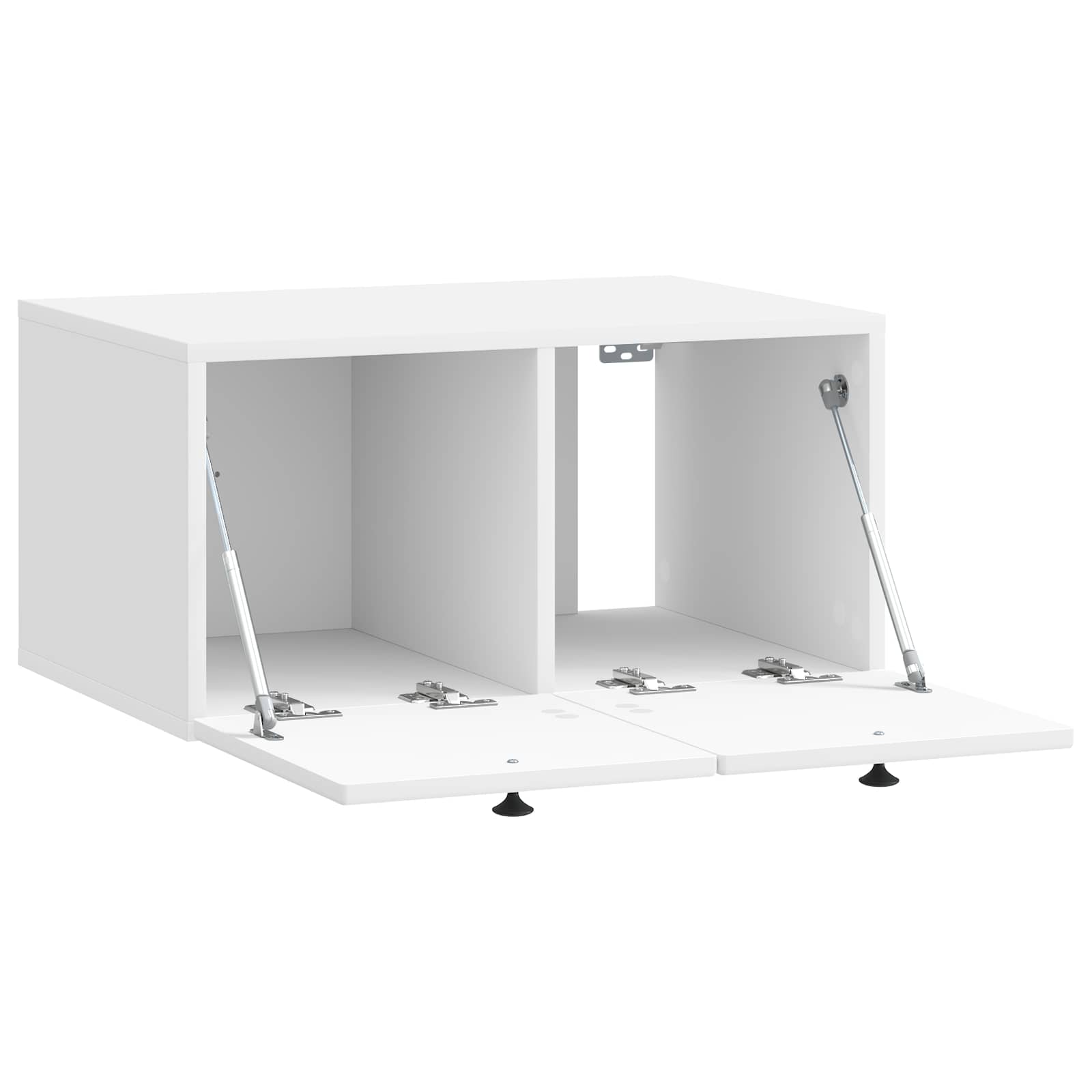 Sieninė TV spintelė Itin blizgi balta 59,5 x 41 x 30 cm