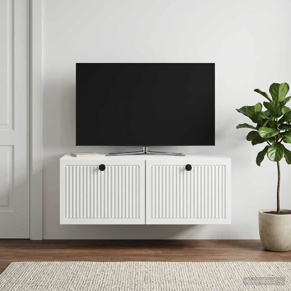 Sieninė TV spintelė Balta 78,5 x 41 x 30 cm Apdirbta mediena