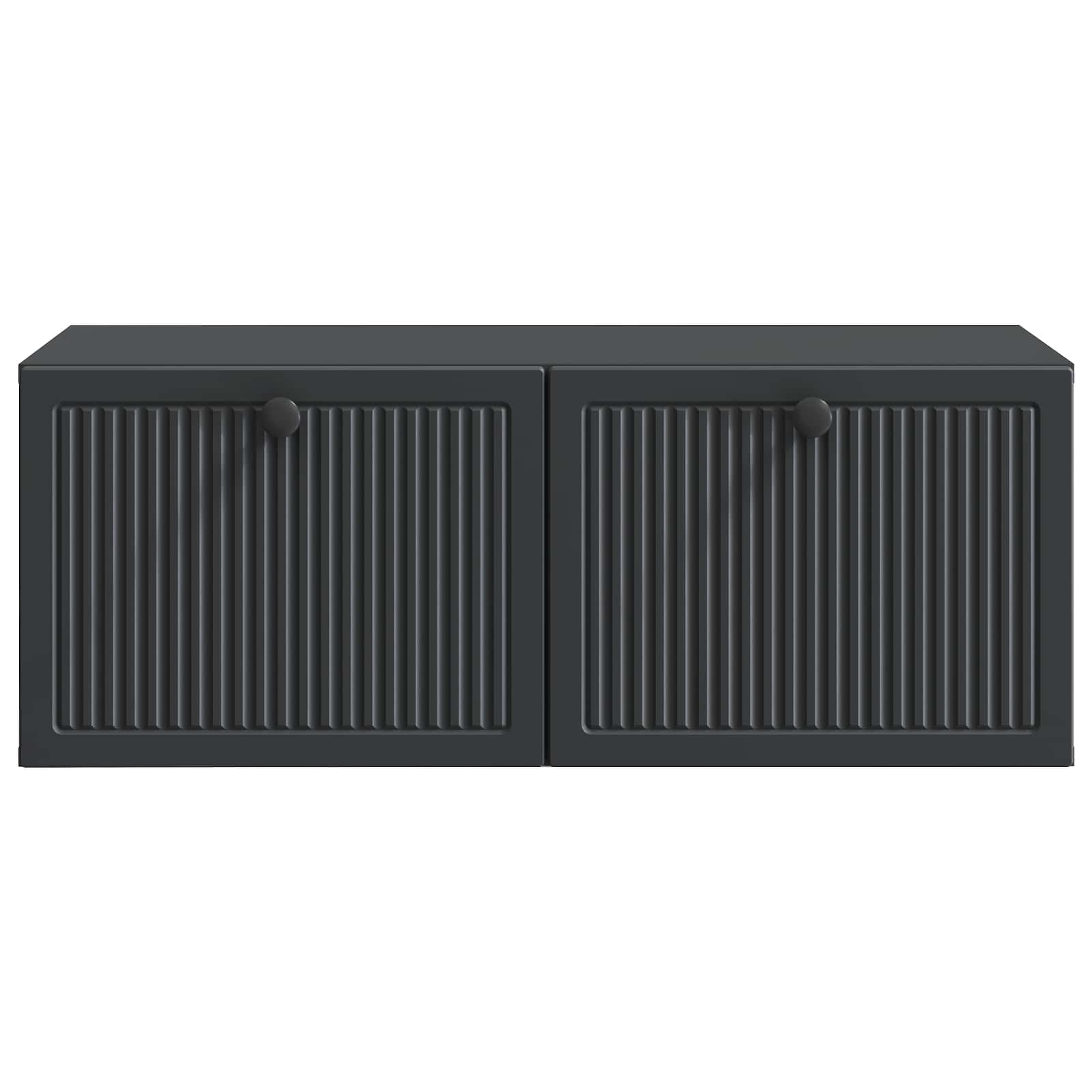Sieninė TV spintelė Juoda 78,5 x 41 x 30 cm Apdirbta mediena