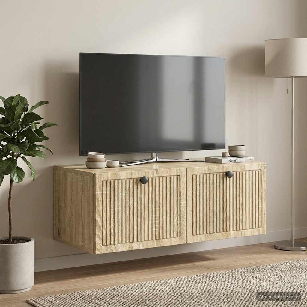 Sieninė TV spintelė Sonoma ąžuolas 78,5 x 41 x 30 cm