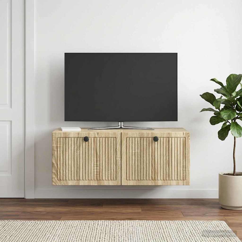 Sieninė TV spintelė Sonoma ąžuolas 78,5 x 41 x 30 cm
