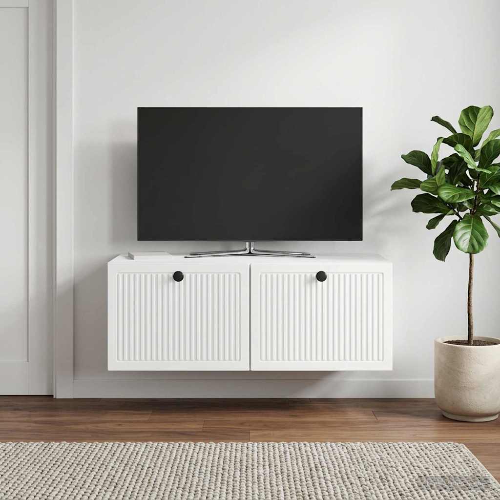 Sienas TV skapis, īpaši spīdīgs, balts 78,5 x 41 x 30 cm