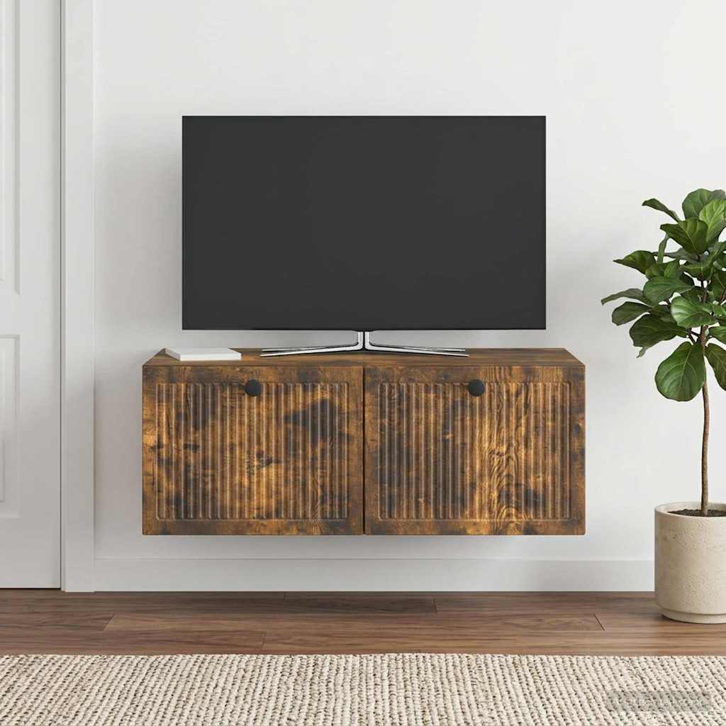 Sieninė TV spintelė Dūminio ąžuolo 78,5 x 41 x 30 cm