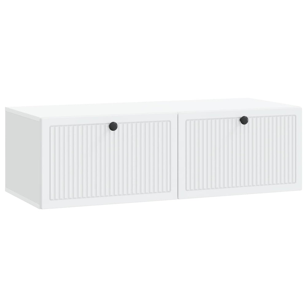 Sieninė TV spintelė Balta 98 x 41 x 30 cm Apdirbta mediena