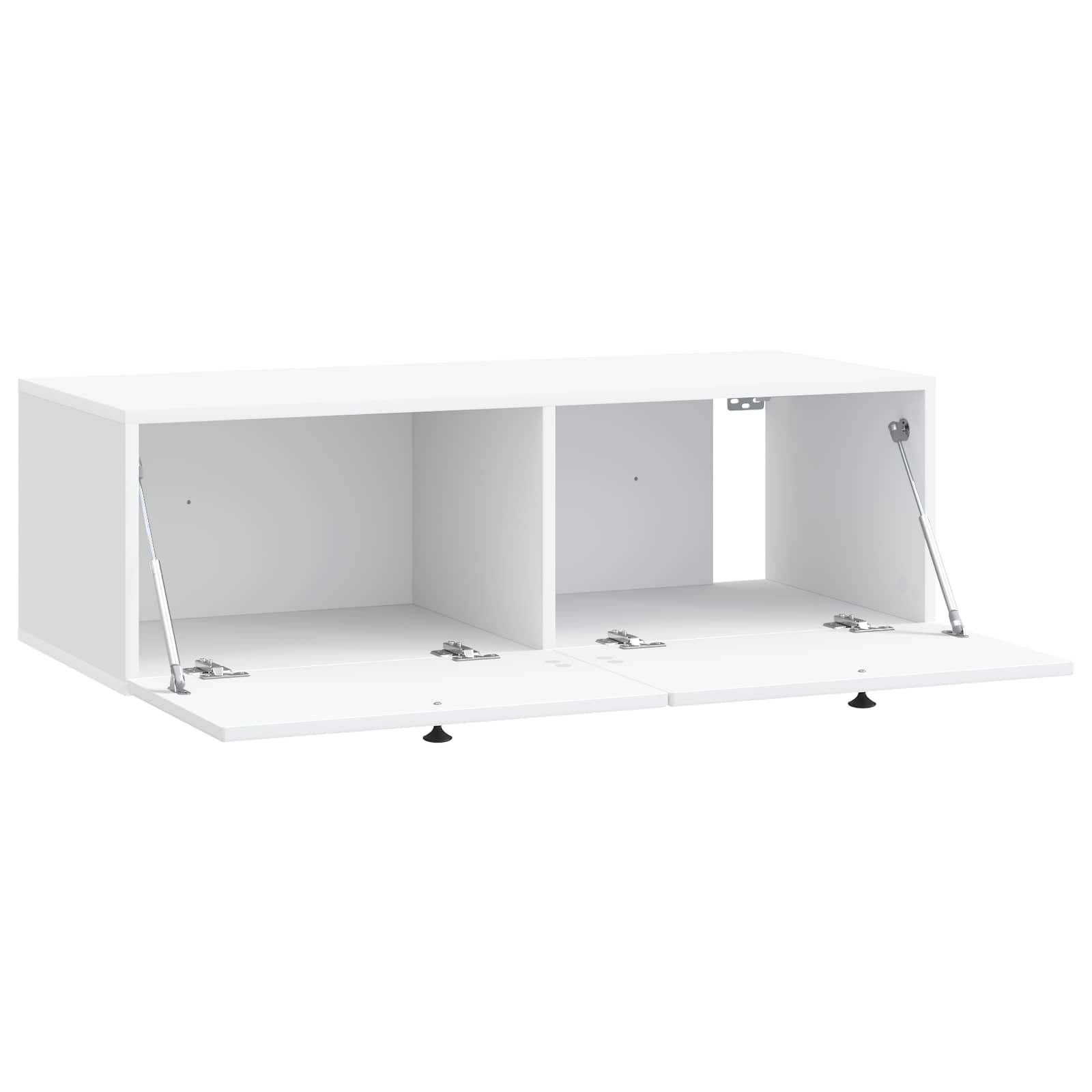 Sieninė TV spintelė Balta 98 x 41 x 30 cm Apdirbta mediena