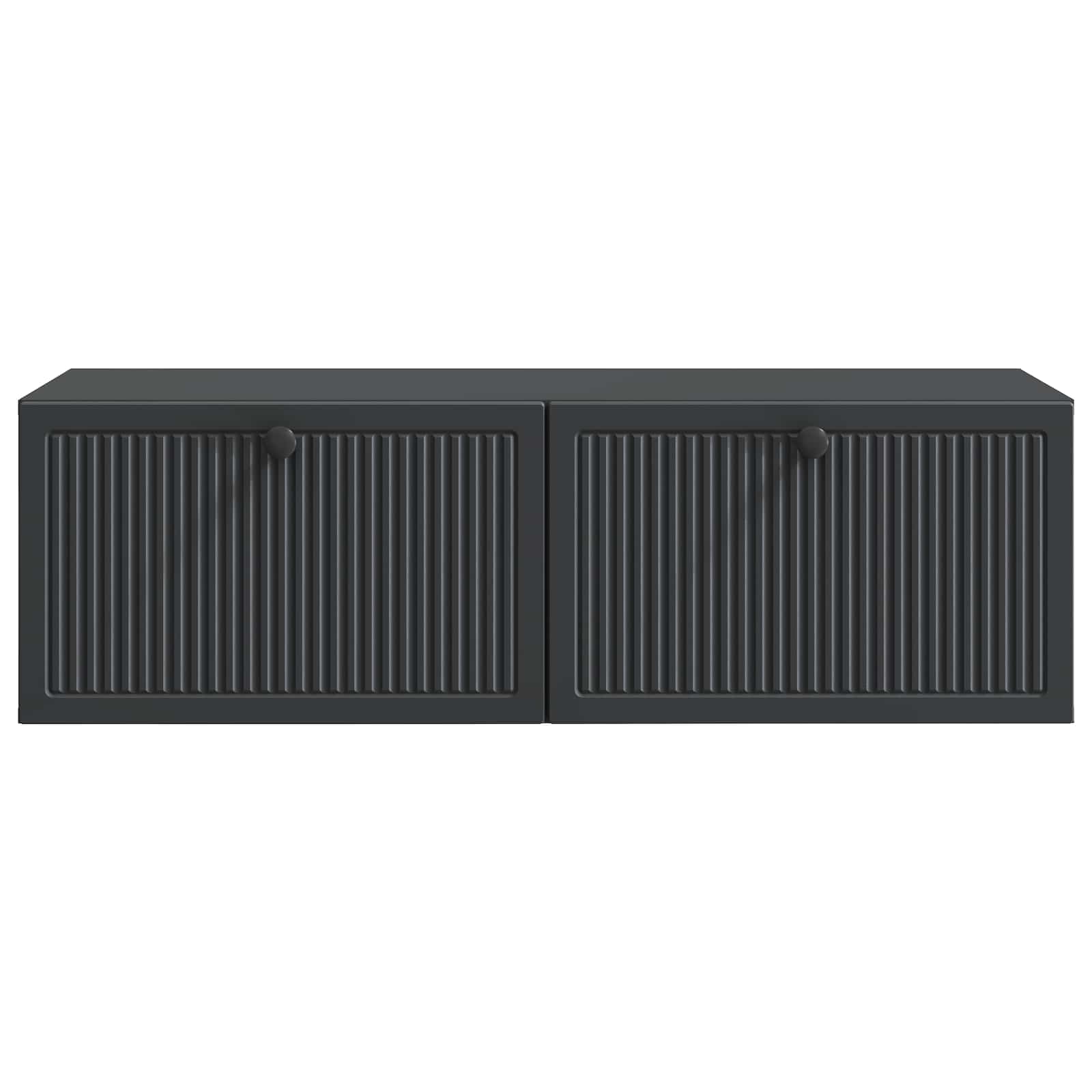 Sieninė TV spintelė Juoda 98 x 41 x 30 cm Apdirbta mediena