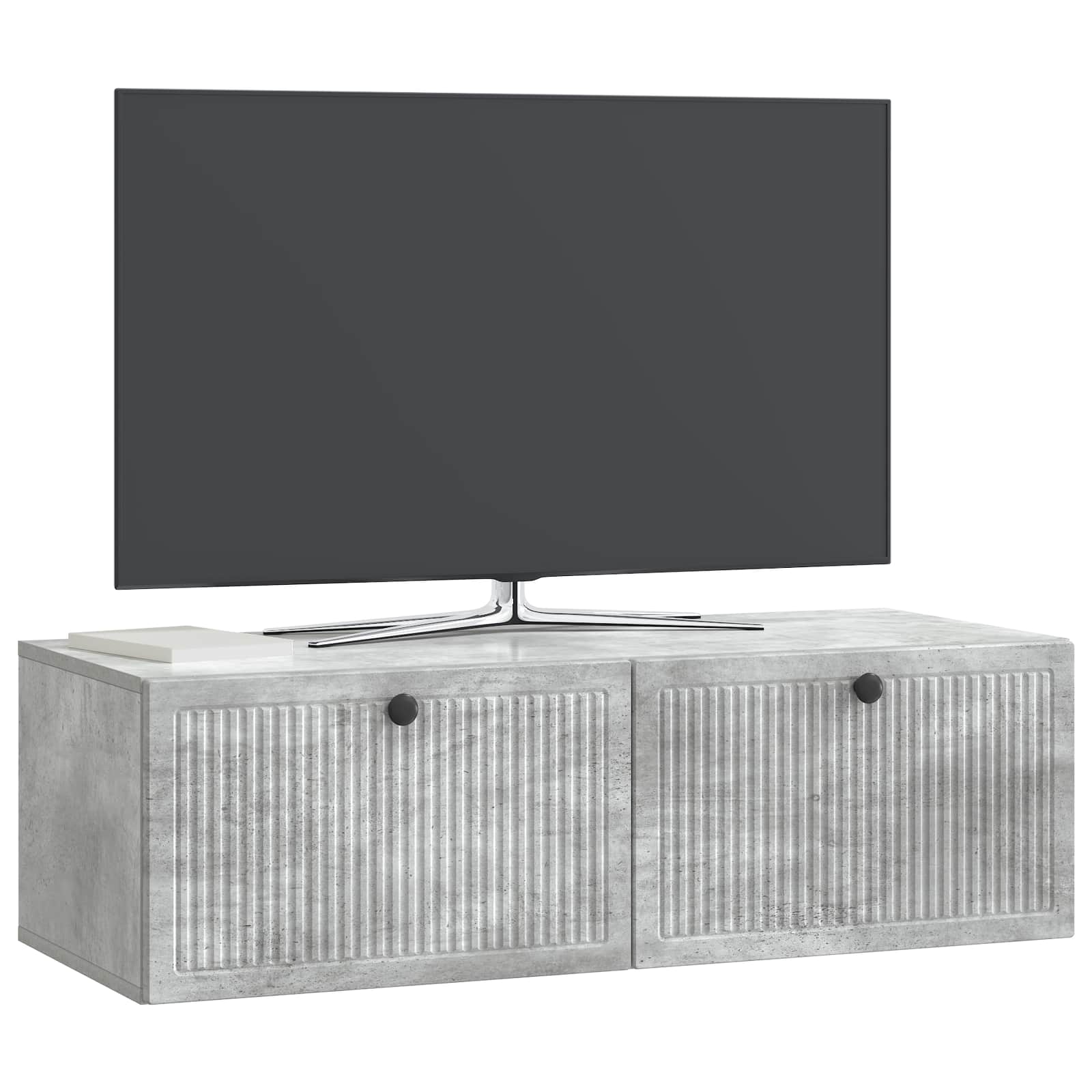 Sieninė TV spintelė Betono pilka 98 x 41 x 30 cm
