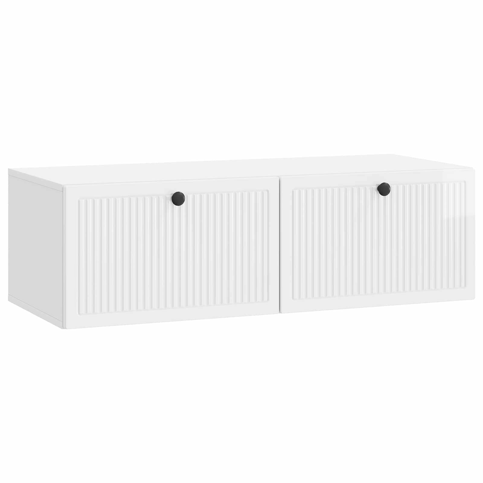 Pie sienas stiprināms TV skapītis īpaši spīdīgi balts 98 x 41 x 30 cm