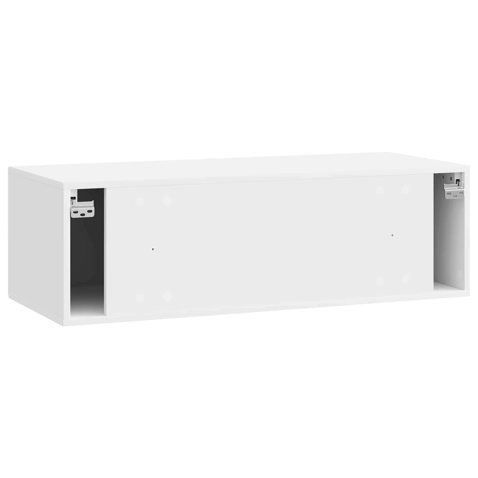 Pie sienas stiprināms TV skapītis īpaši spīdīgi balts 98 x 41 x 30 cm