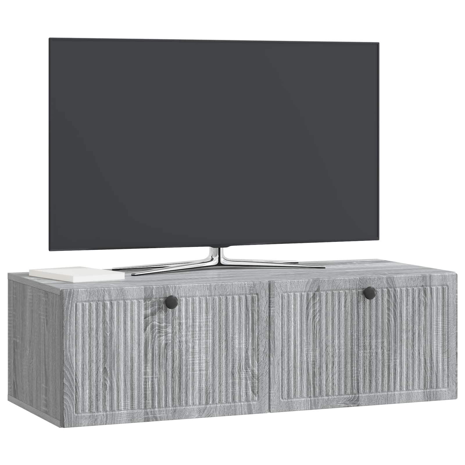 Sieninė TV spintelė Pilka sonoma ąžuolo 98 x 41 x 30 cm