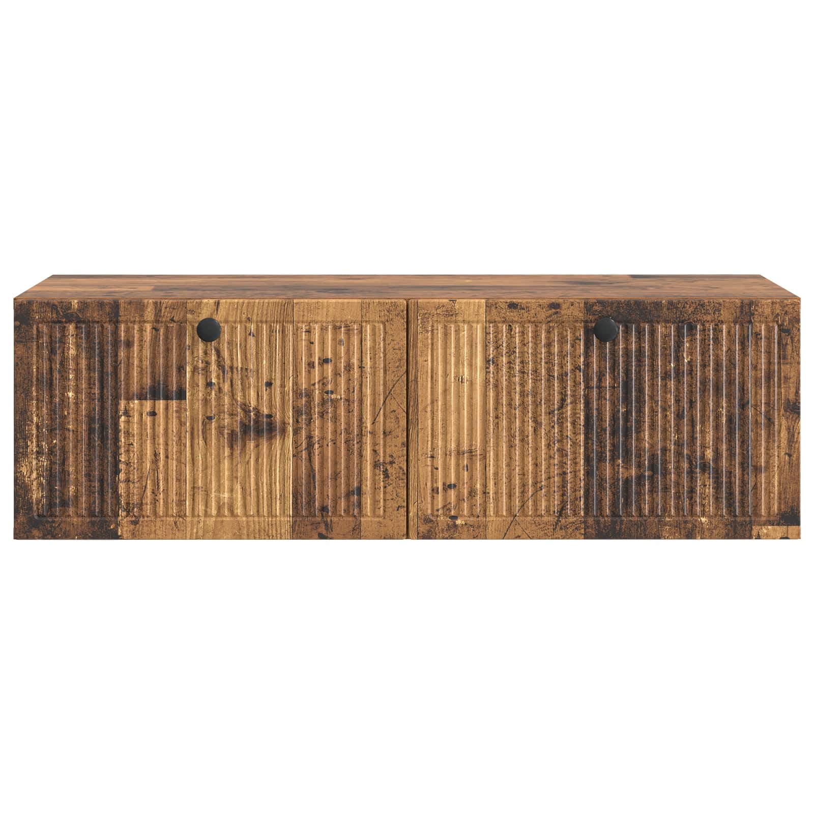 Pie sienas stiprināms televizora plaukts 98x41x30 cm, nolaists koks