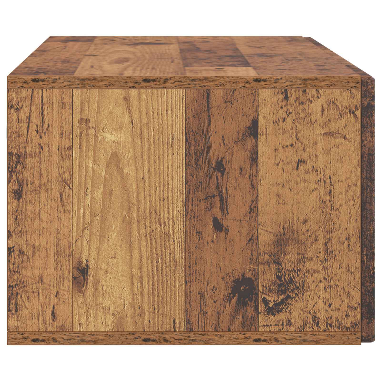Pie sienas stiprināms televizora plaukts 98x41x30 cm, nolaists koks