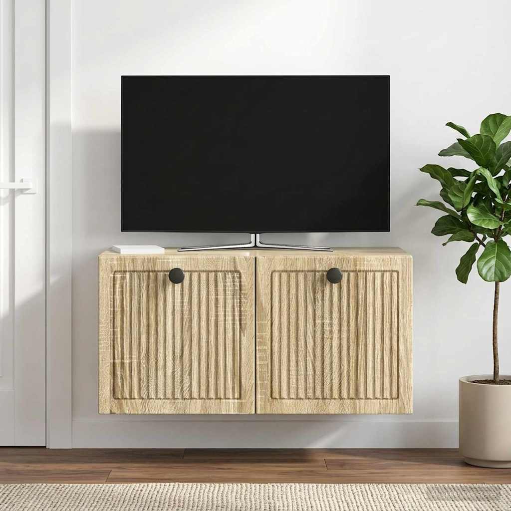 Pie sienas stiprināms TV skapītis ozolkoka Sonoma 59,5 x 31 x 30 cm