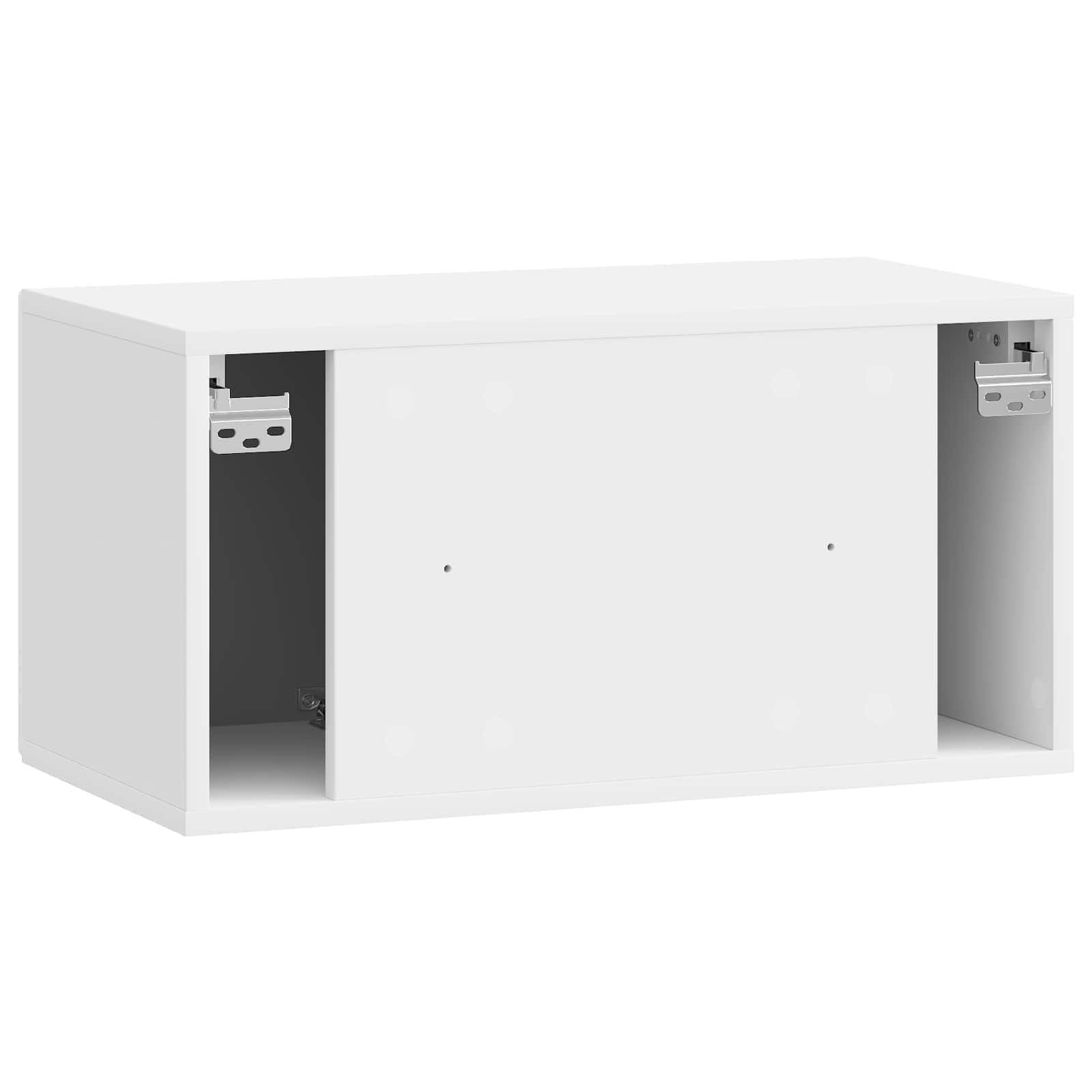 Sieninė TV spintelė Itin blizgi balta 59,5 x 31 x 30 cm