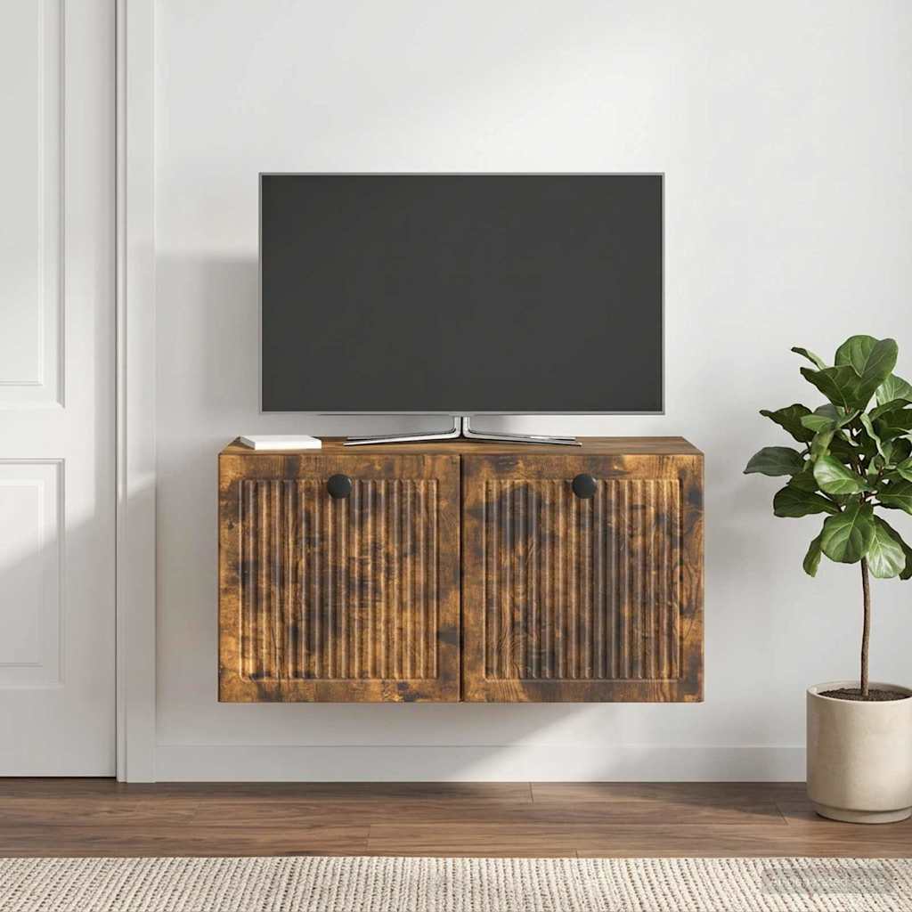 Sieninė TV spintelė Dūminio ąžuolo 59,5 x 31 x 30 cm