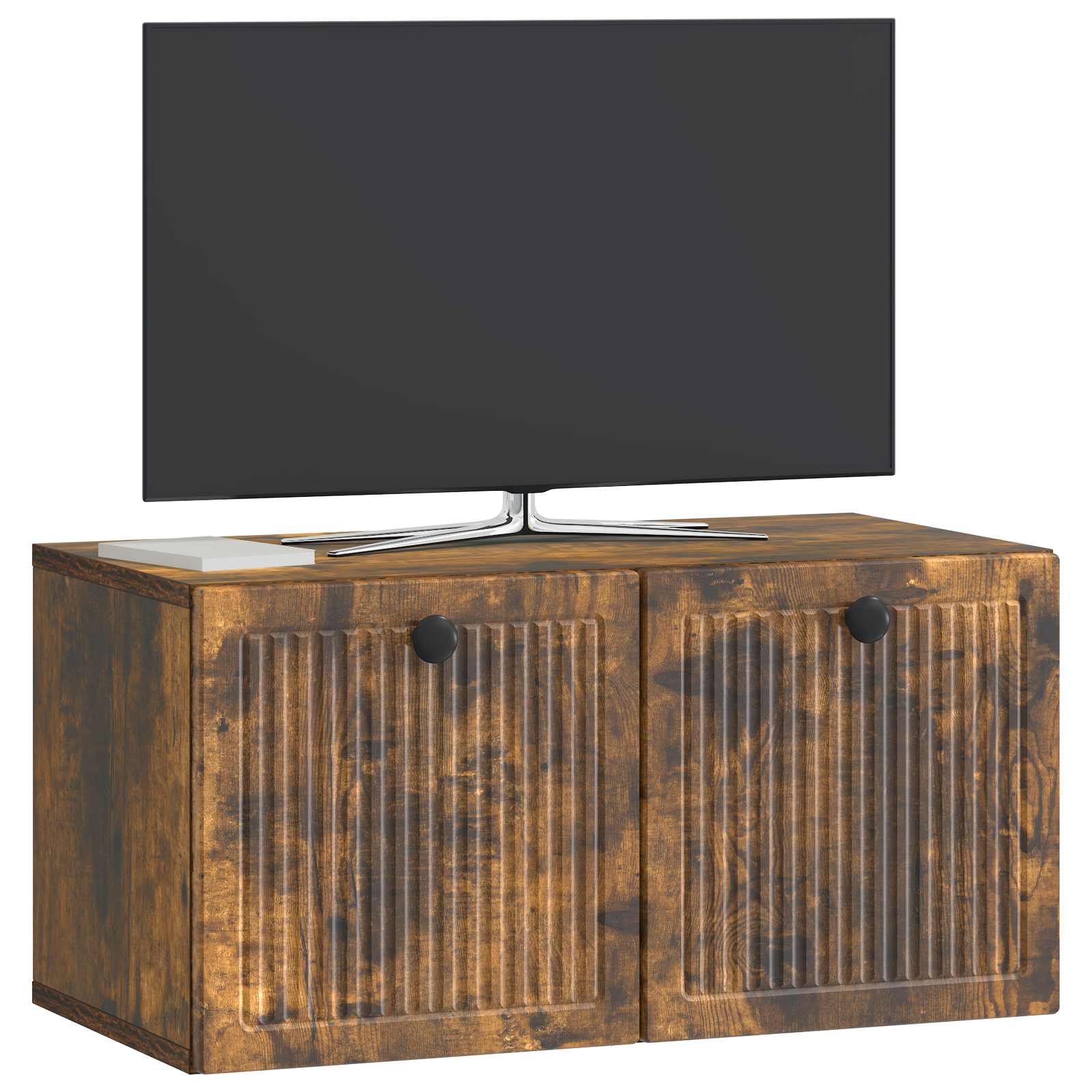 Sienas TV skapītis dūmu ozola krāsā, 59,5 x 31 x 30 cm