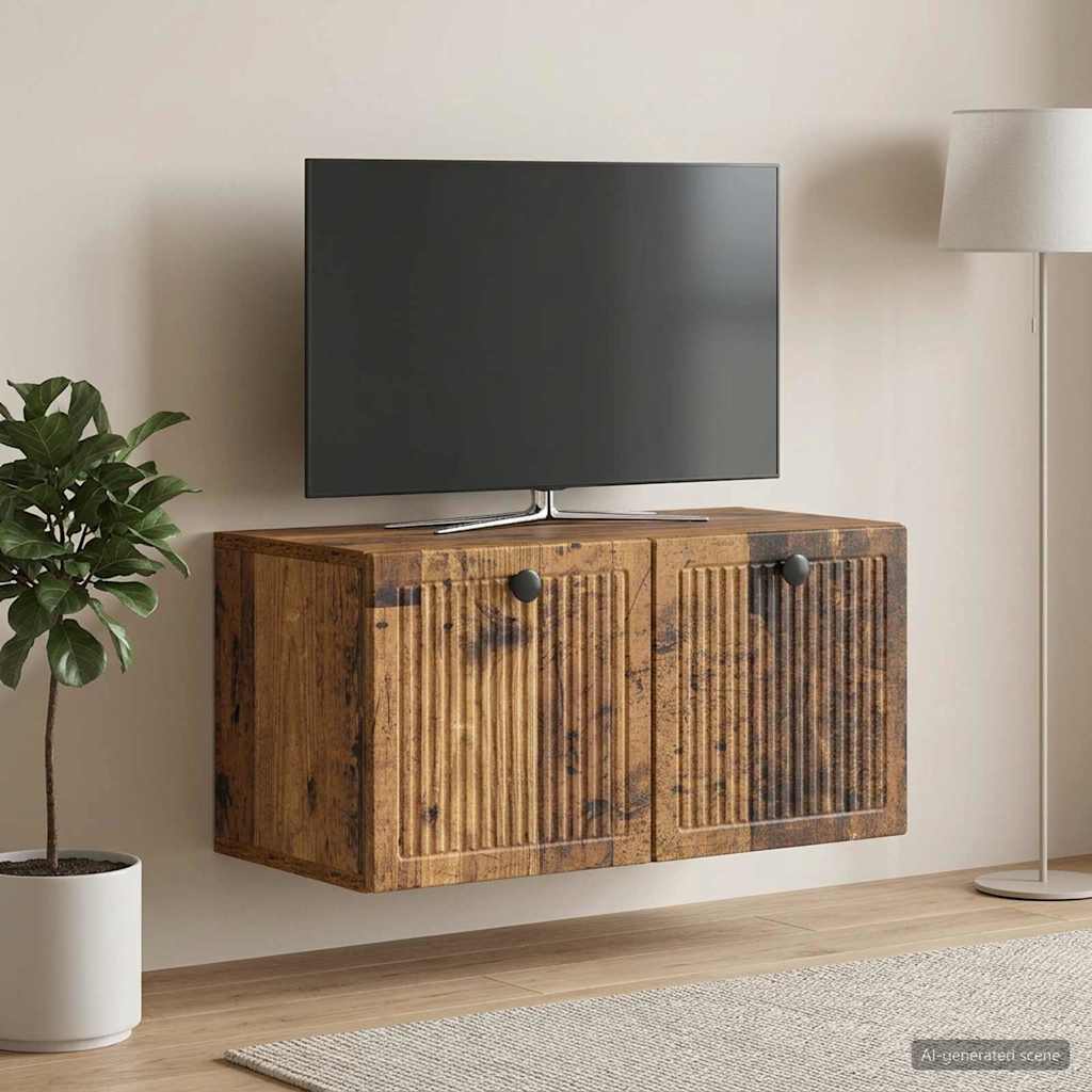 Sieninė TV spintelė Sendintos medienos 59,5 x 31 x 30 cm