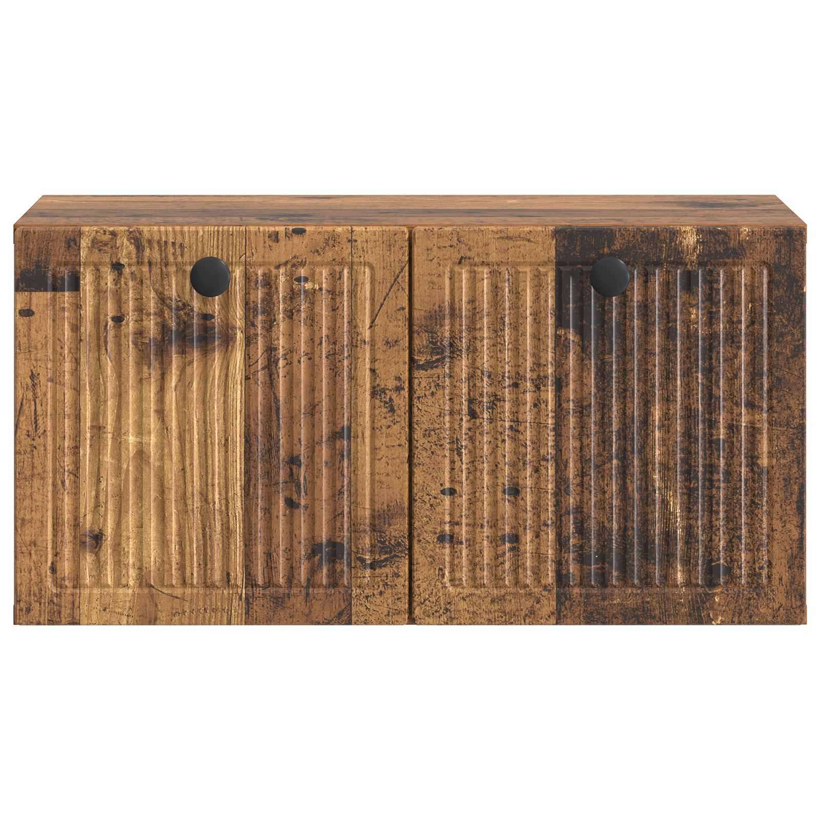 Pie sienas stiprināms TV skapītis Novecota koka 59,5x31x30 cm