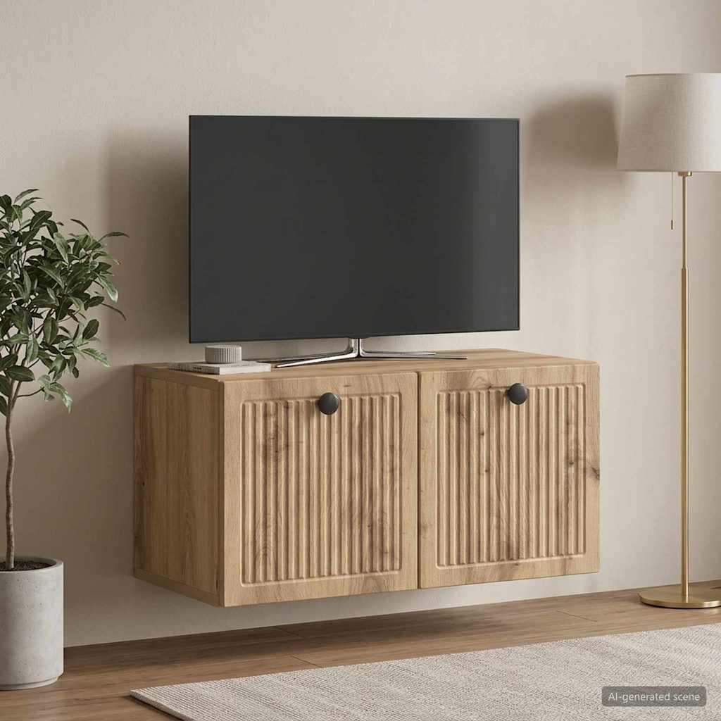 Sieninė TV spintelė Artisano ąžuolo 59,5 x 31 x 30 cm