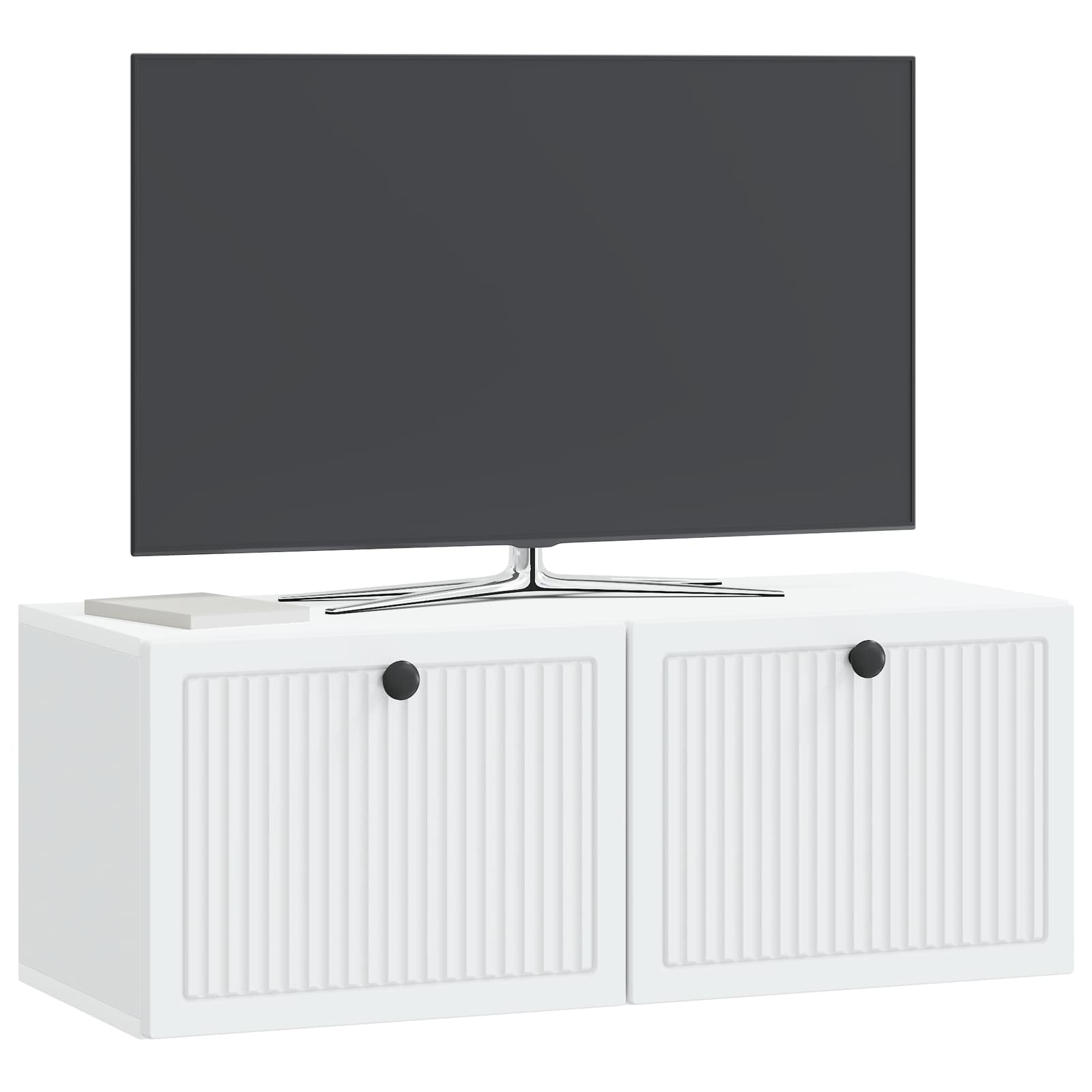 Sieninė TV spintelė Balta 78,5 x 31 x 30 cm Apdirbta mediena
