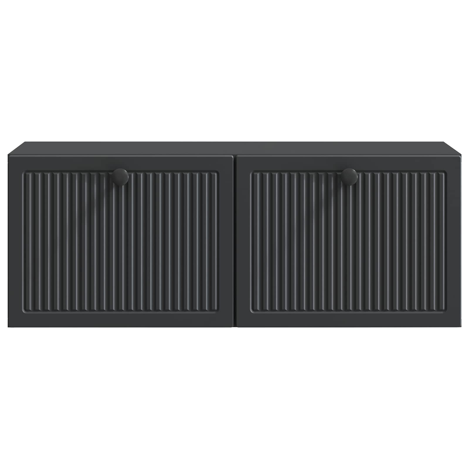 Sieninė TV spintelė Juoda 78,5 x 31 x 30 cm Apdirbta mediena