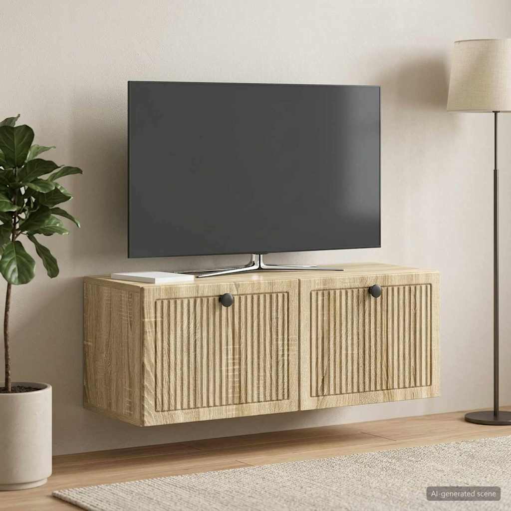 Sieninė TV spintelė Sonoma ąžuolas 78,5 x 31 x 30 cm