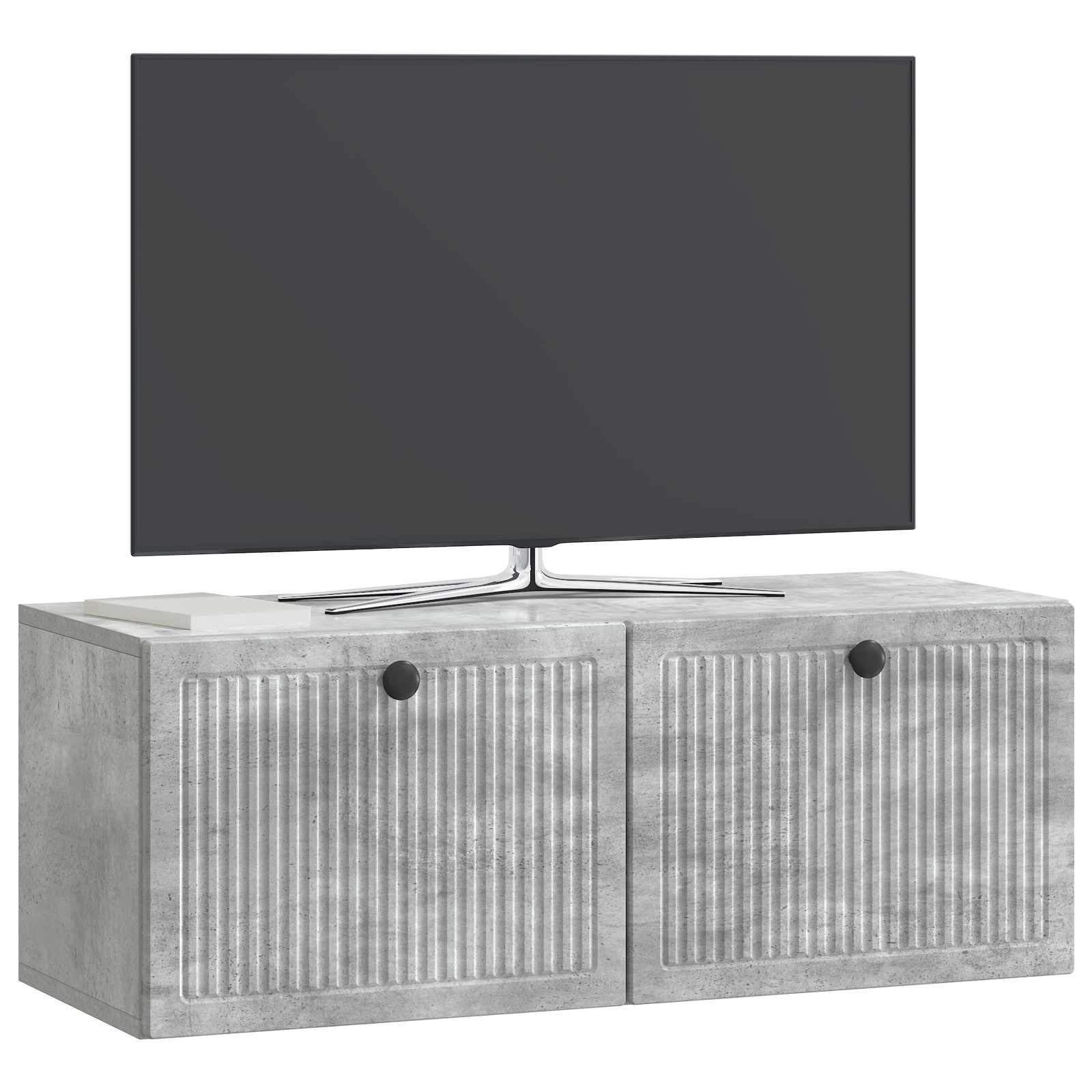 Sieninė TV spintelė Betono pilka 78,5 x 31 x 30 cm