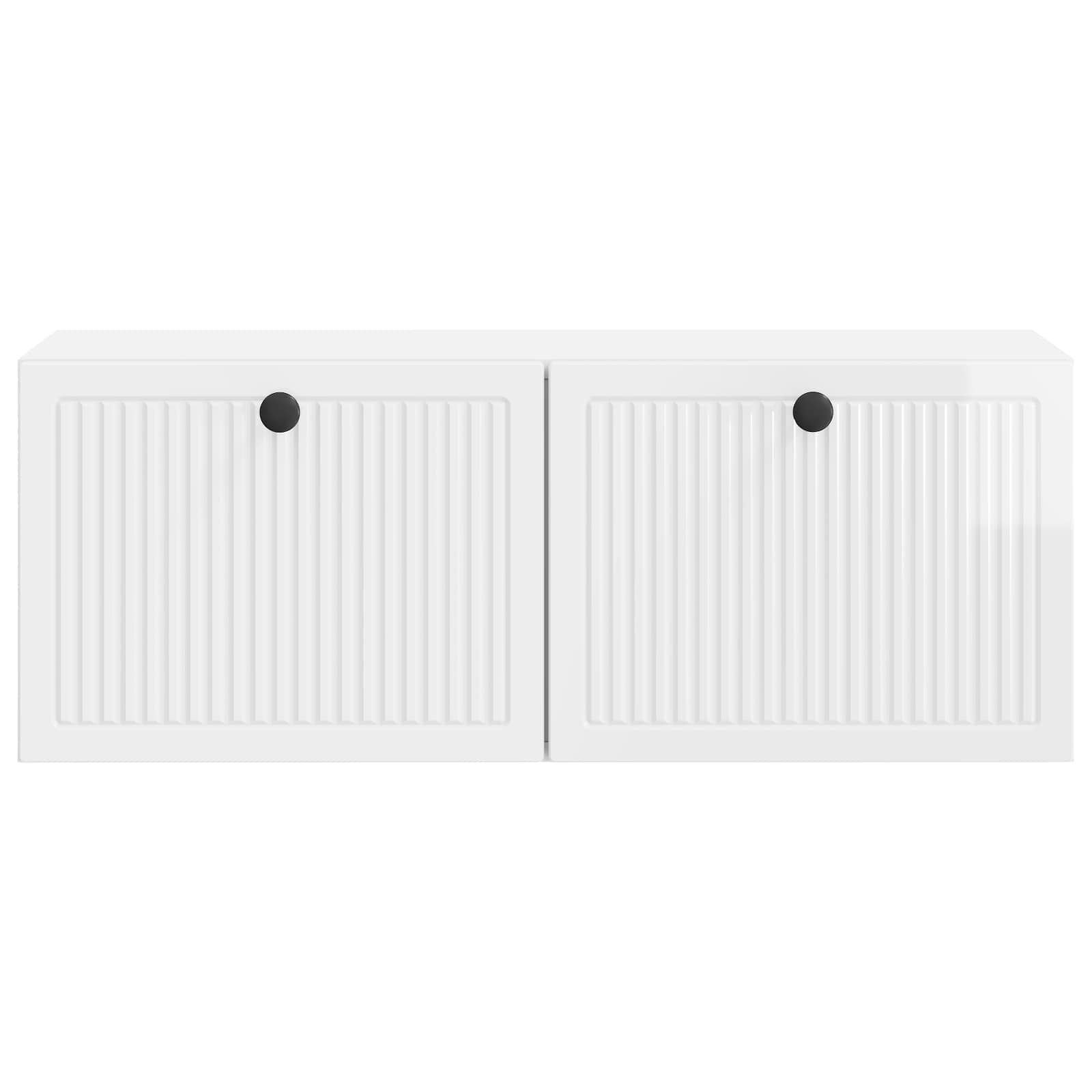 Sieninė TV spintelė Itin blizgi balta 78,5 x 31 x 30 cm
