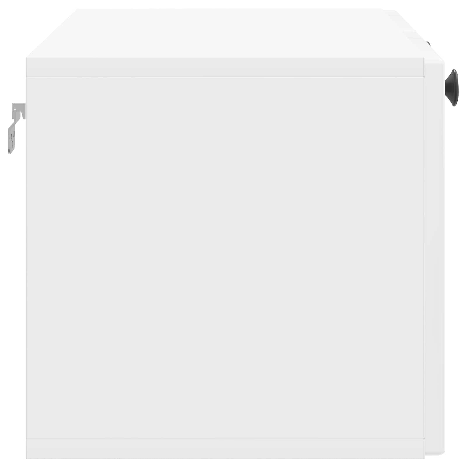 Sieninė TV spintelė Itin blizgi balta 78,5 x 31 x 30 cm