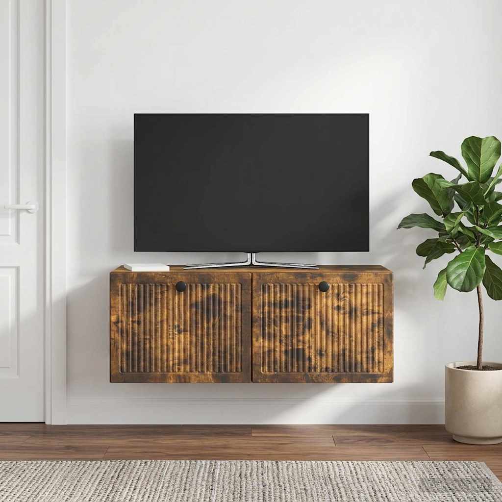Sieninė TV spintelė Dūminio ąžuolo 78,5 x 31 x 30 cm