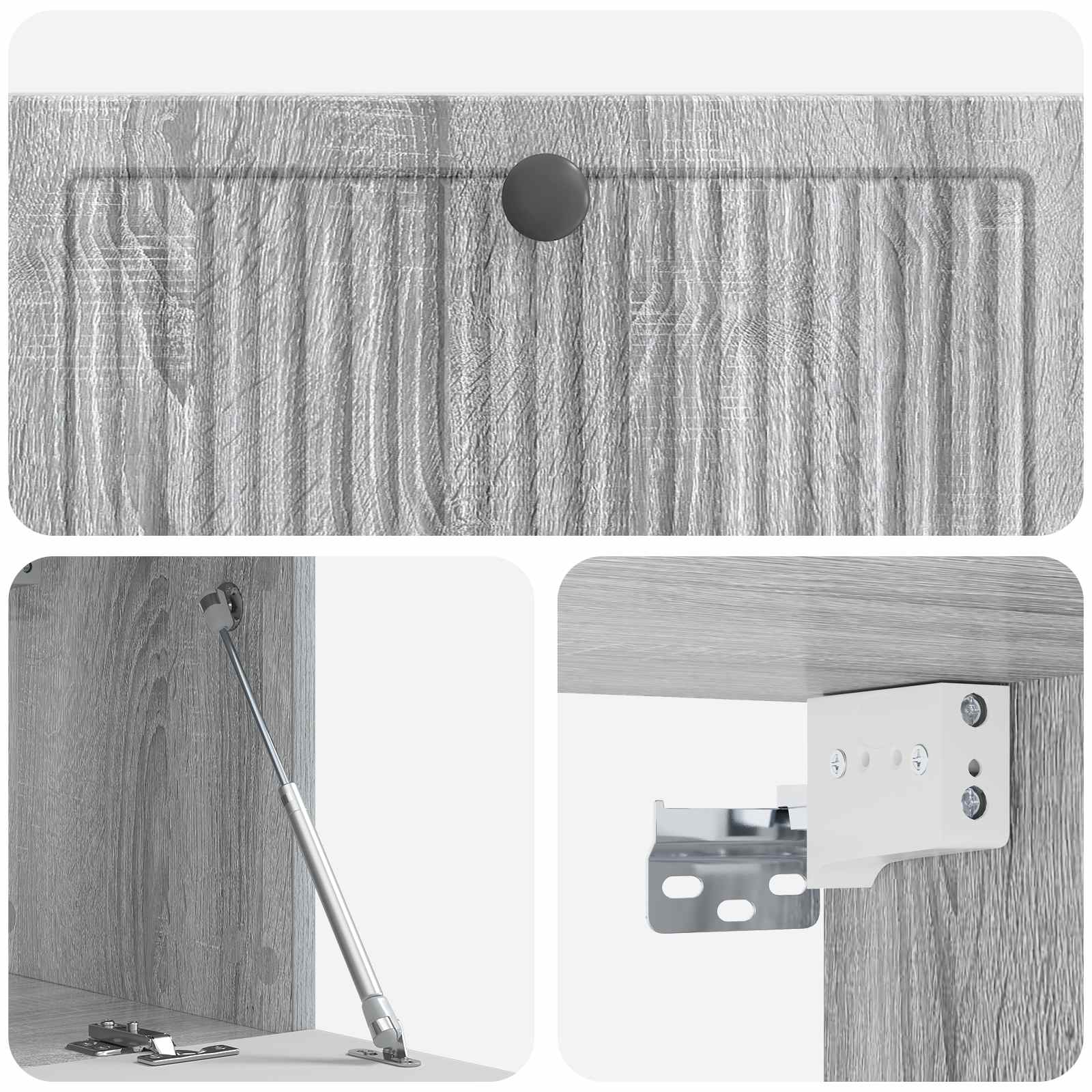 Sieninė TV spintelė Pilka sonoma ąžuolo 78,5 x 31 x 30 cm