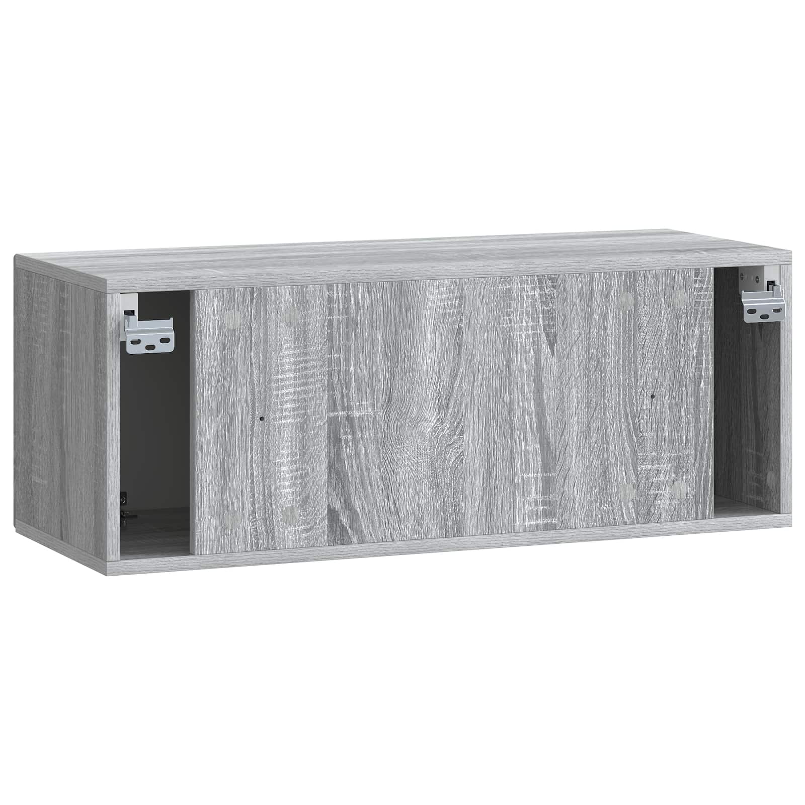 Sieninė TV spintelė Pilka sonoma ąžuolo 78,5 x 31 x 30 cm
