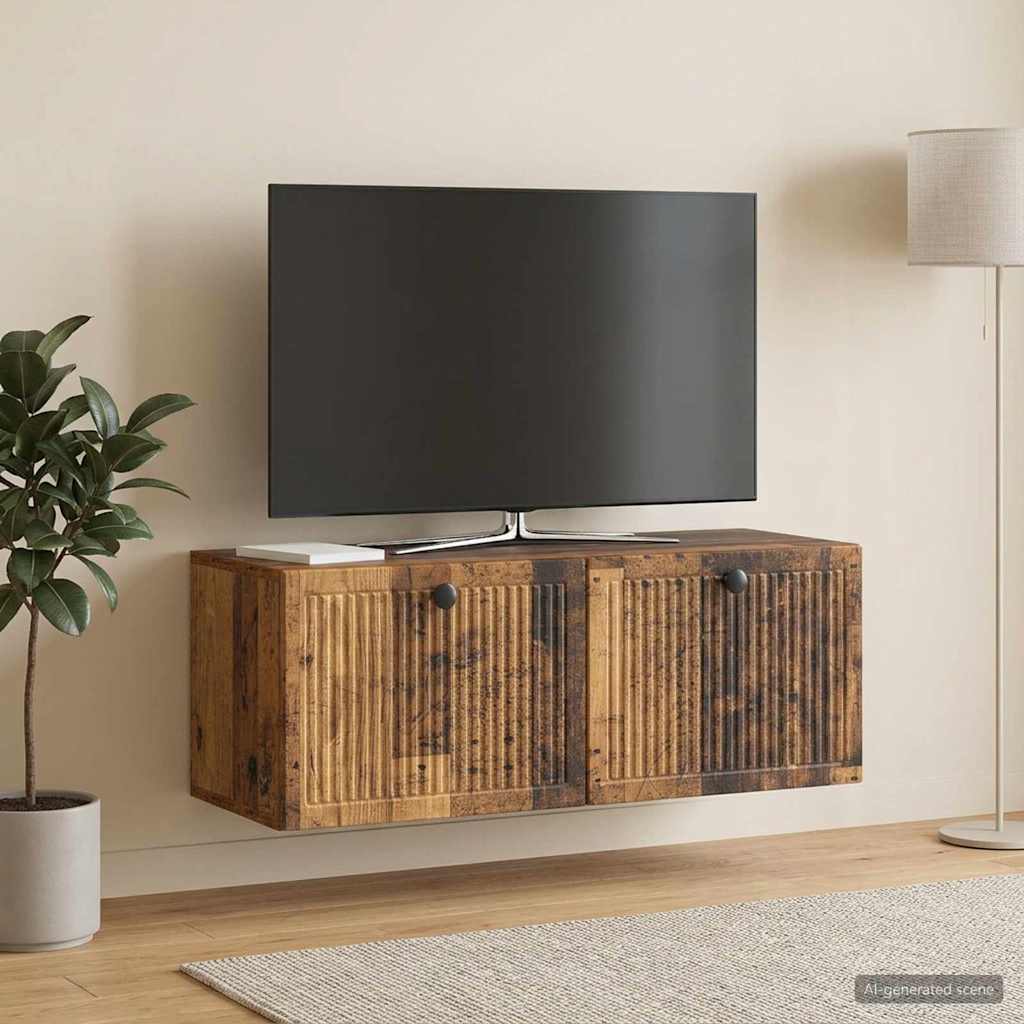 Sieninė TV spintelė Sendintos medienos 78,5 x 31 x 30 cm
