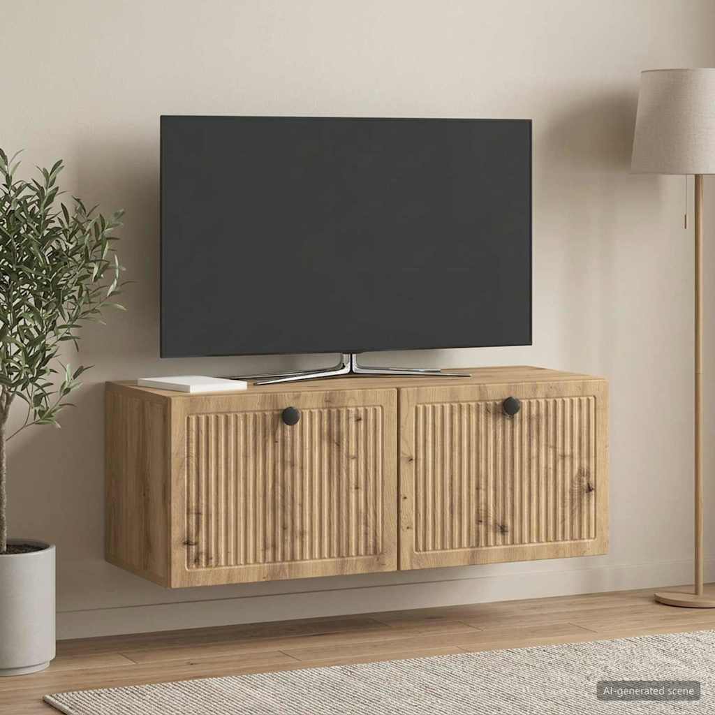 Sieninė TV spintelė Artisano ąžuolo 78,5 x 31 x 30 cm