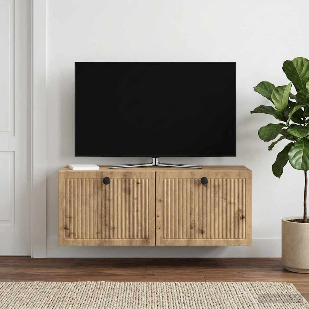 Sieninė TV spintelė Artisano ąžuolo 78,5 x 31 x 30 cm