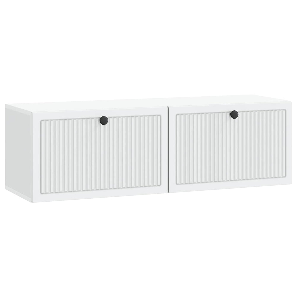 Sieninė TV spintelė Balta 98 x 31 x 30 cm Apdirbta mediena