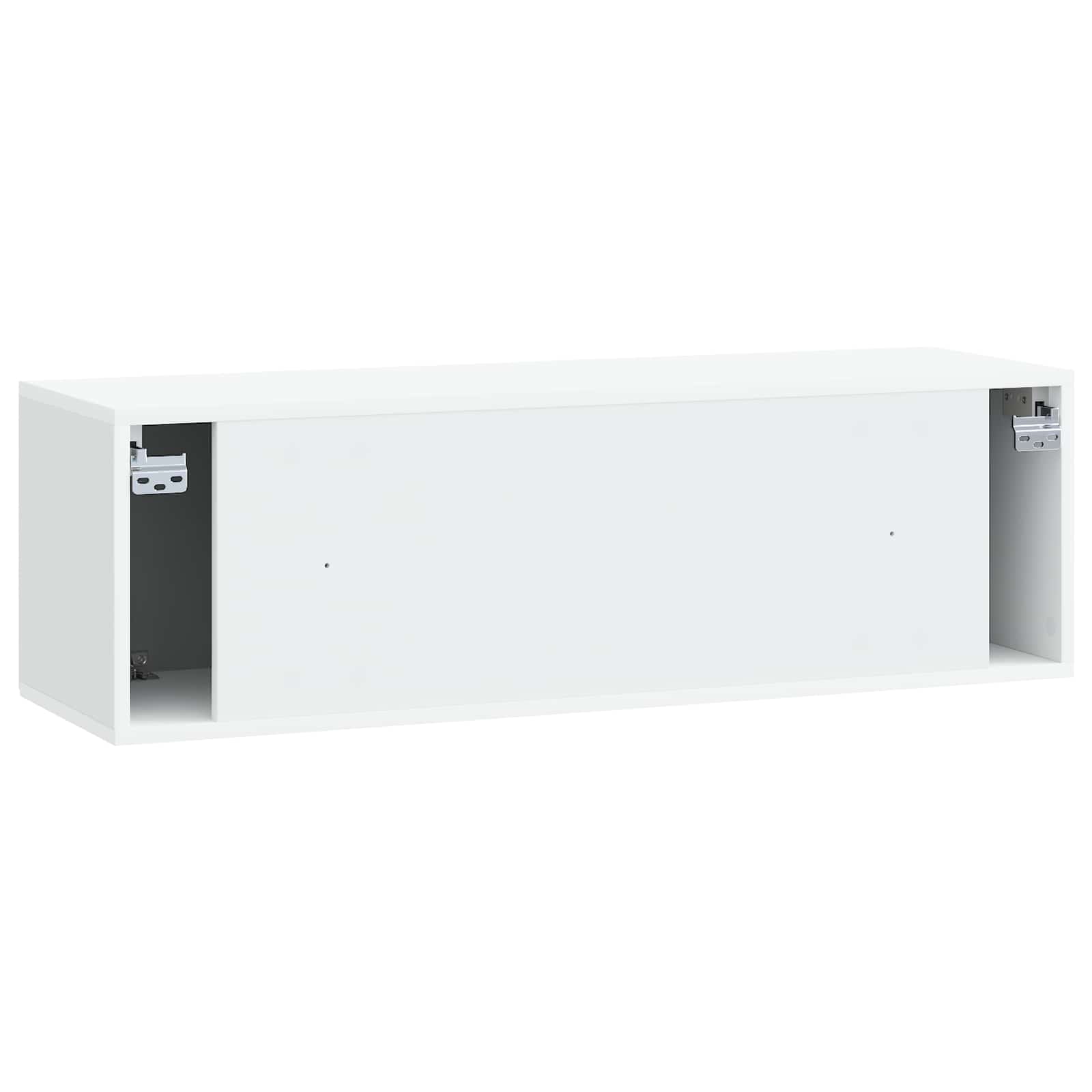 Sieninė TV spintelė Balta 98 x 31 x 30 cm Apdirbta mediena