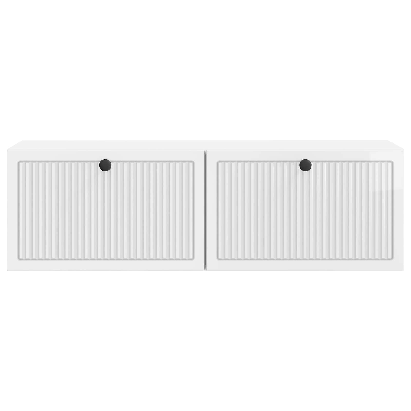 Sieninė TV spintelė Itin blizgi balta 98 x 31 x 30 cm