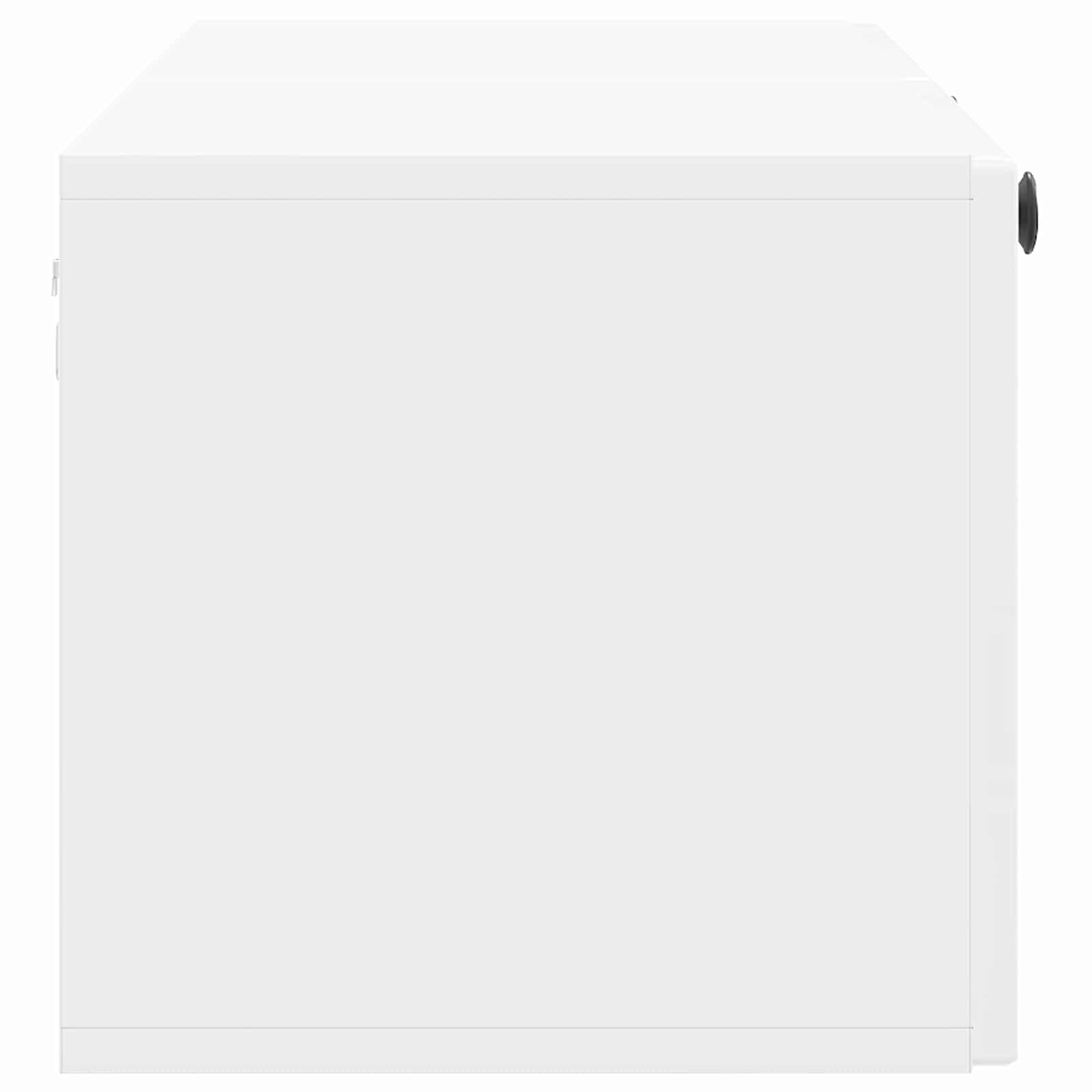 Sieninė TV spintelė Itin blizgi balta 98 x 31 x 30 cm