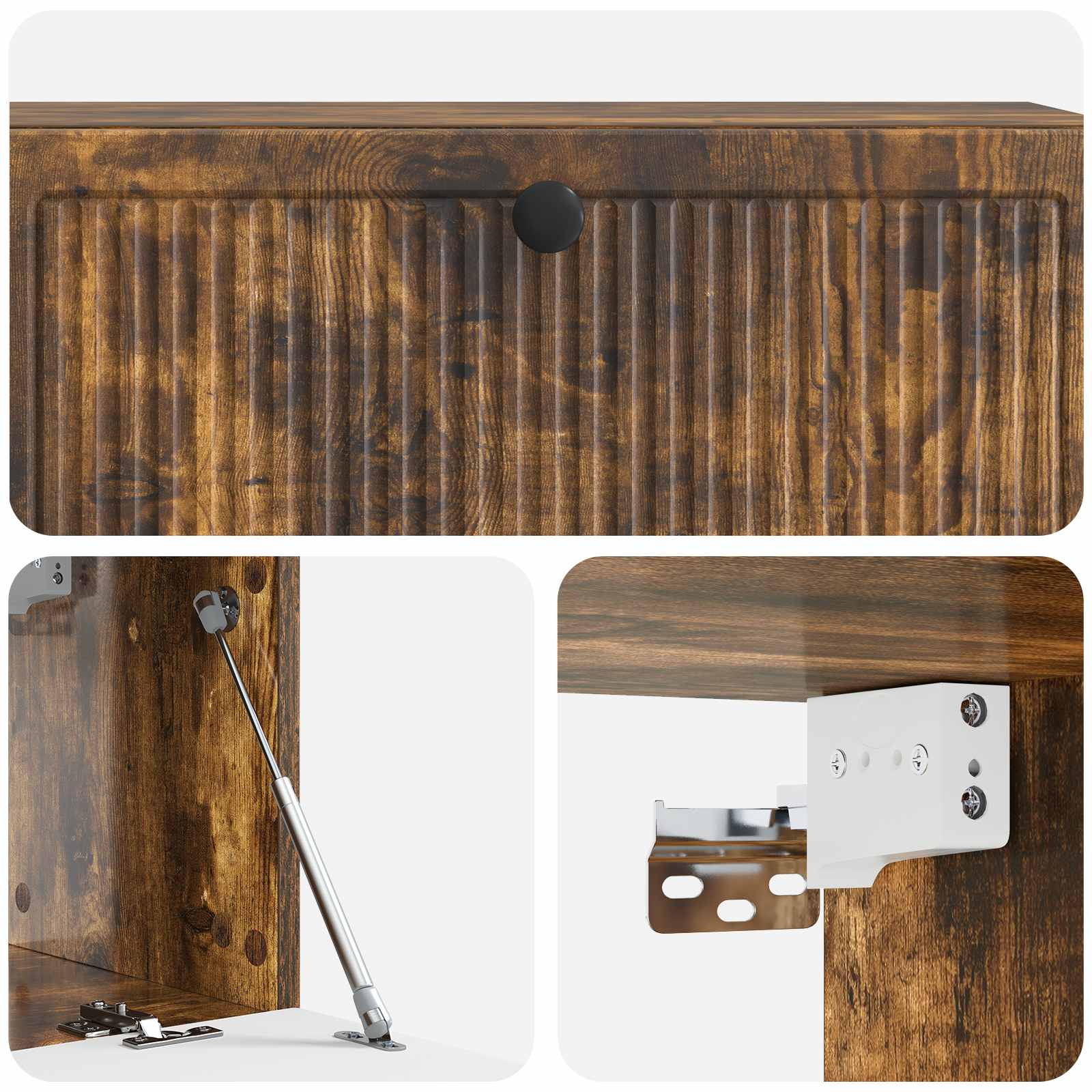 Sieninė TV spintelė Dūminio ąžuolo 98 x 31 x 30 cm