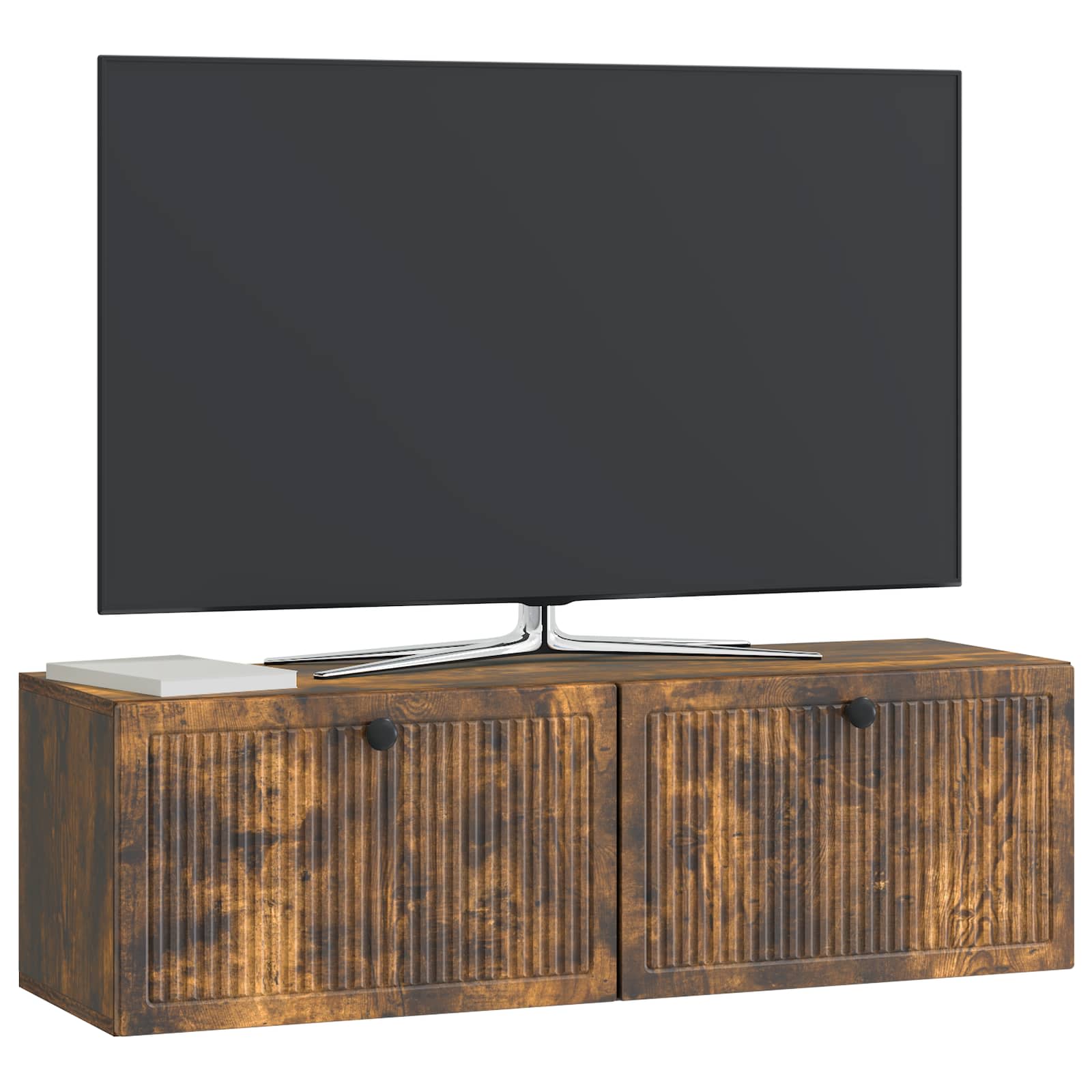 Sieninė TV spintelė Dūminio ąžuolo 98 x 31 x 30 cm