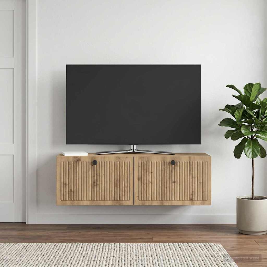 Sieninė TV spintelė Artisano ąžuolo 98 x 31 x 30 cm