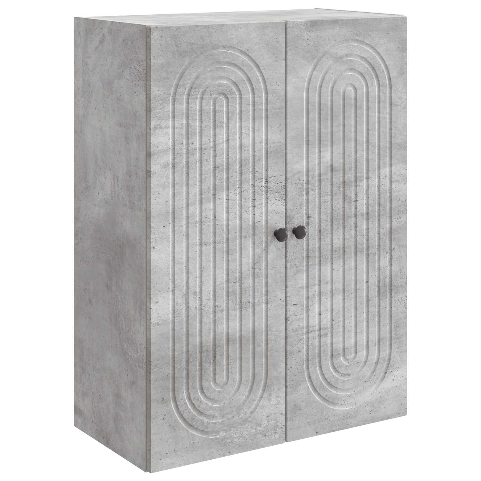 Prie sienos montuojama spinta Betono pilka 66 x 34,5 x 90 cm