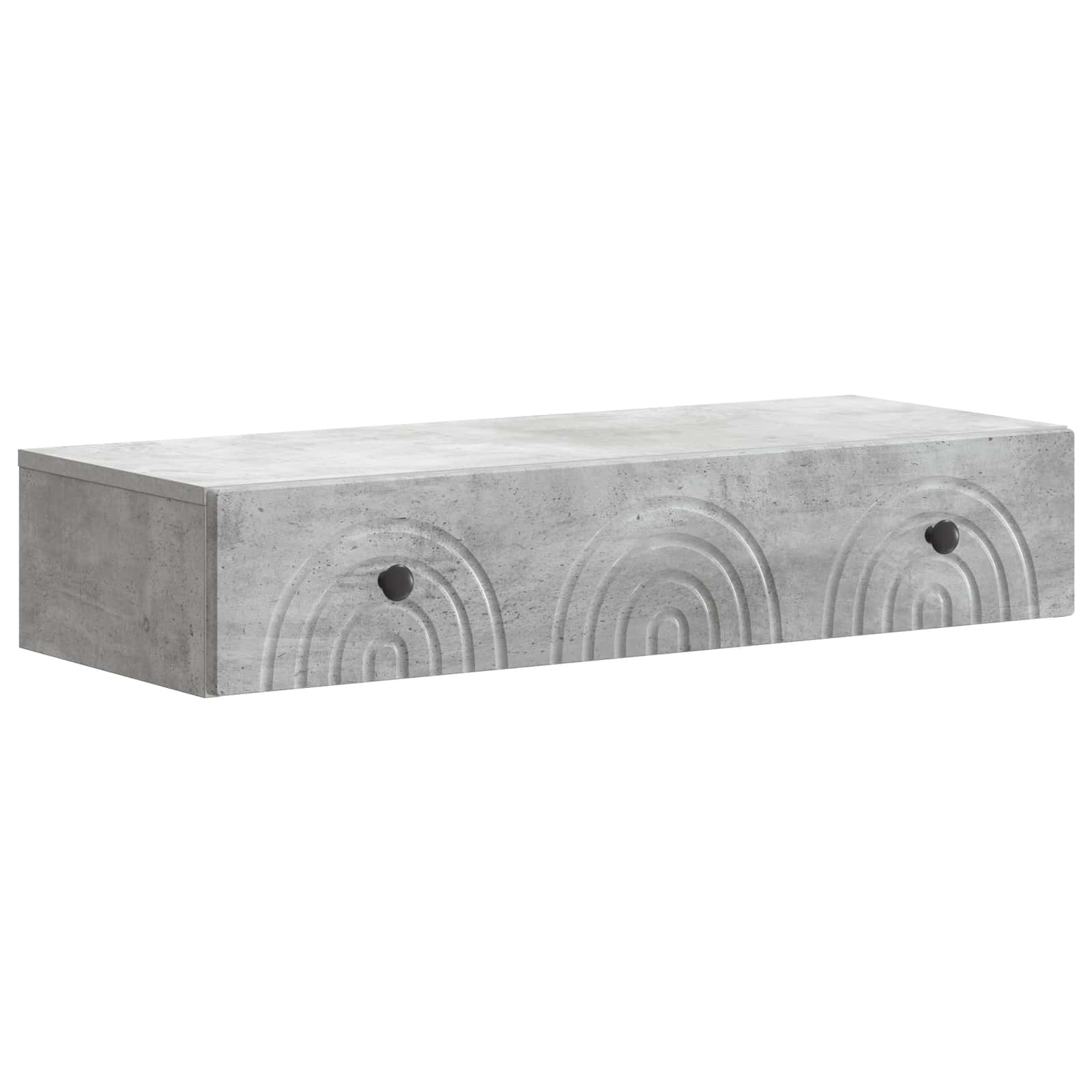 Sieninis šoninis staliukas Betono pilka 87,5 x 34,5 x 17 cm