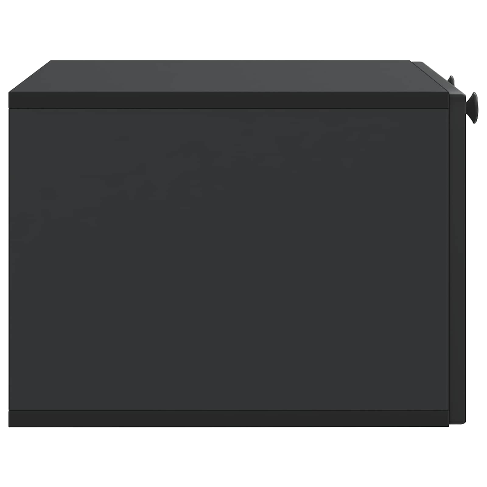 Sieninė TV spintelė Juoda 59,5 x 41 x 30 cm Apdirbta mediena